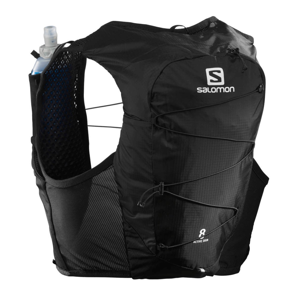 Salomon Active Skin 8 Black Vest, Size XS