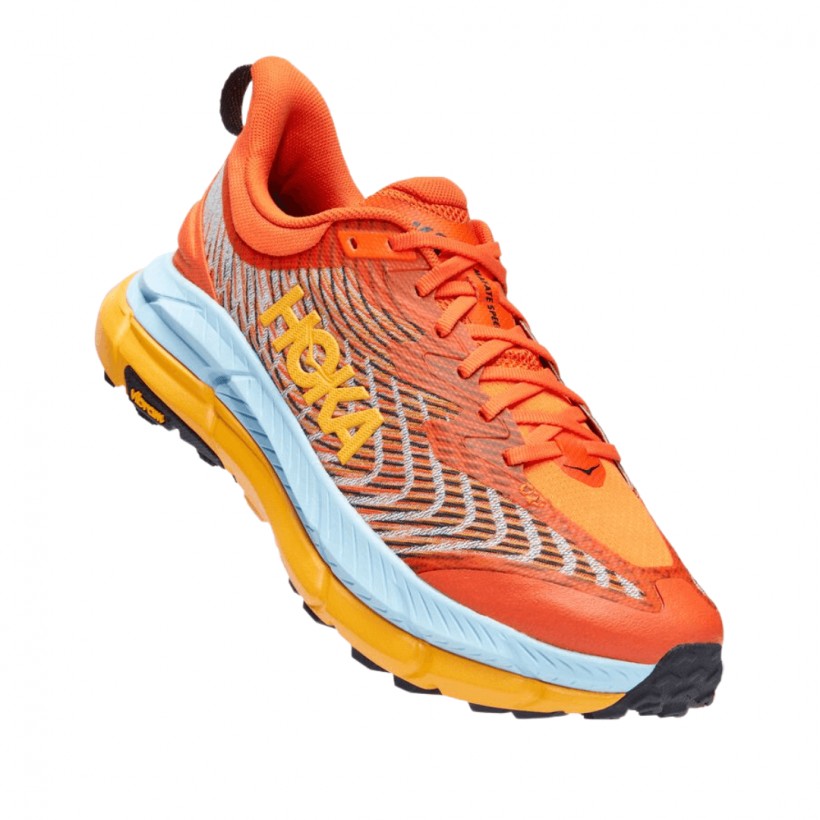 Schuhe Hoka One One Mafate Speed 4 Orange Gelb AW22