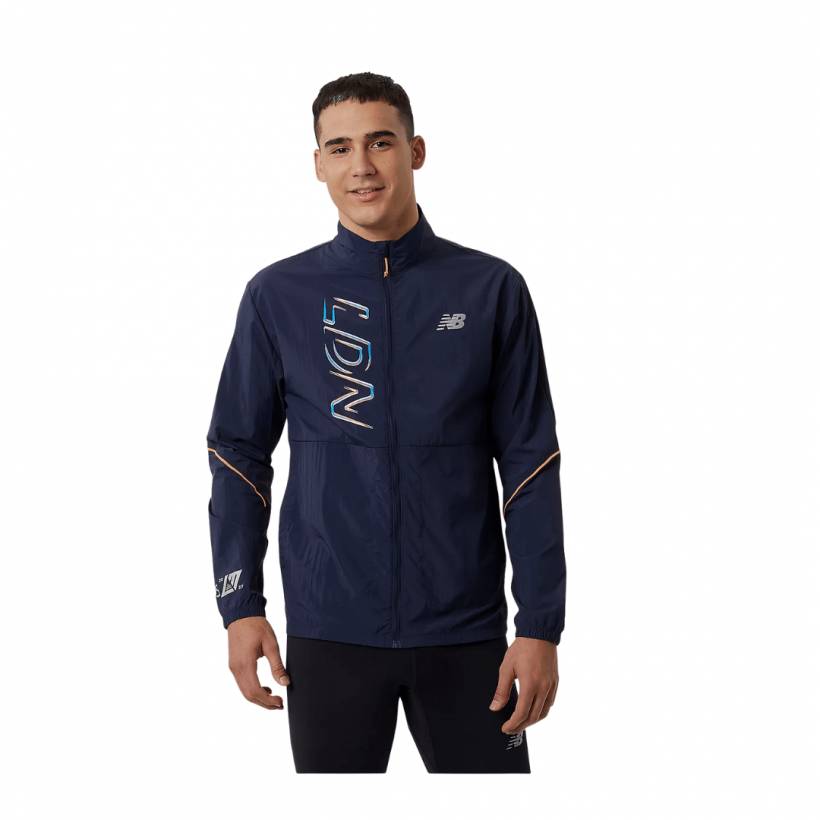 Veste de course à impact imprimée New Balance London Edition