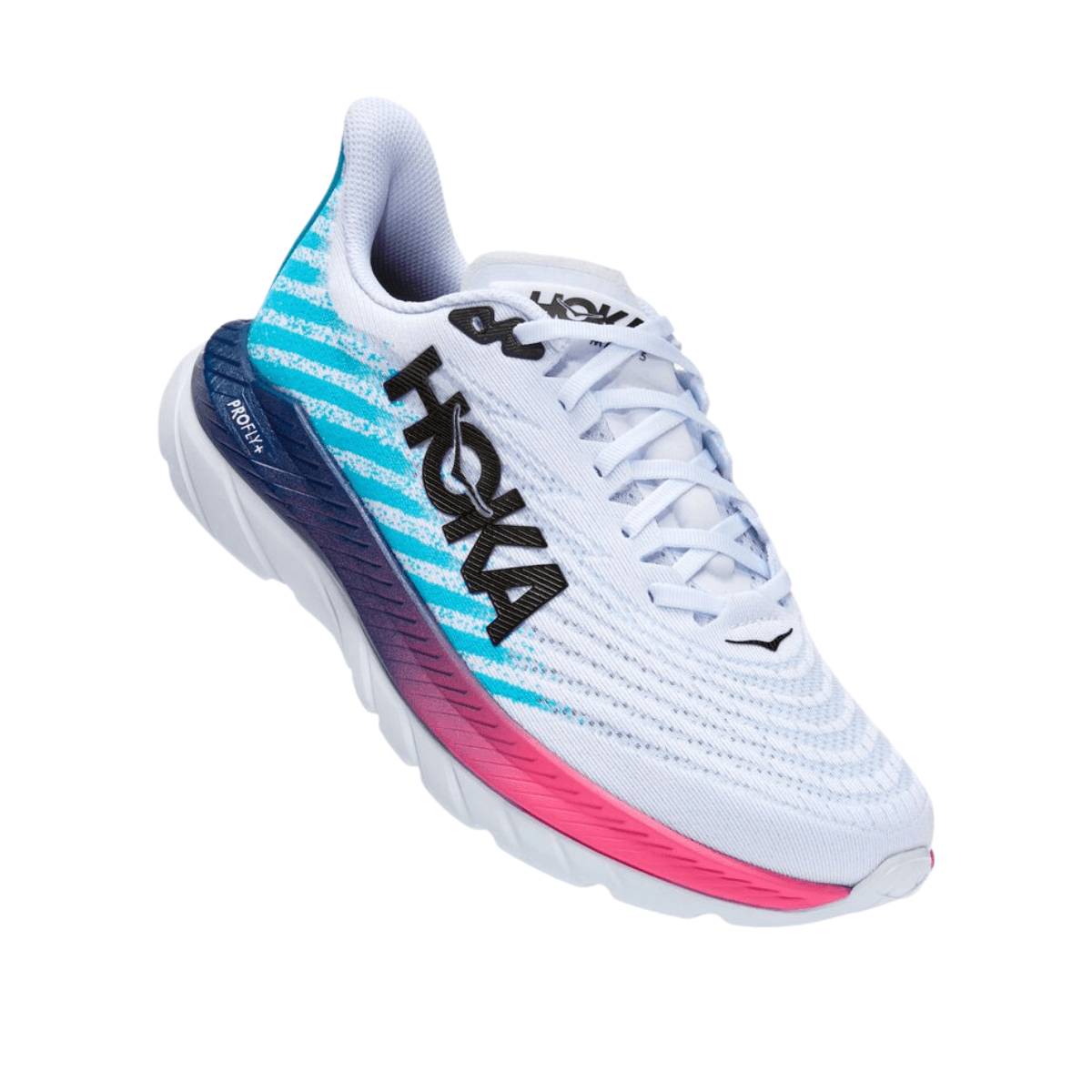 Shoes Hoka One One Mach 5 White Blue AW22, Size EU 44