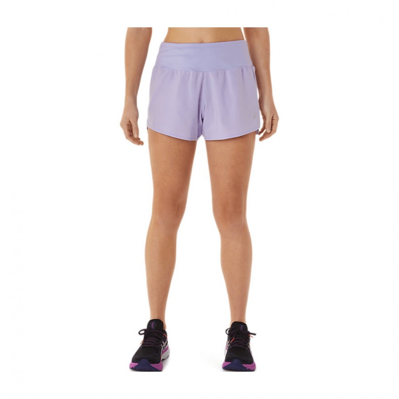 Pantaloncini da donna Asics Road 3.5IN viola