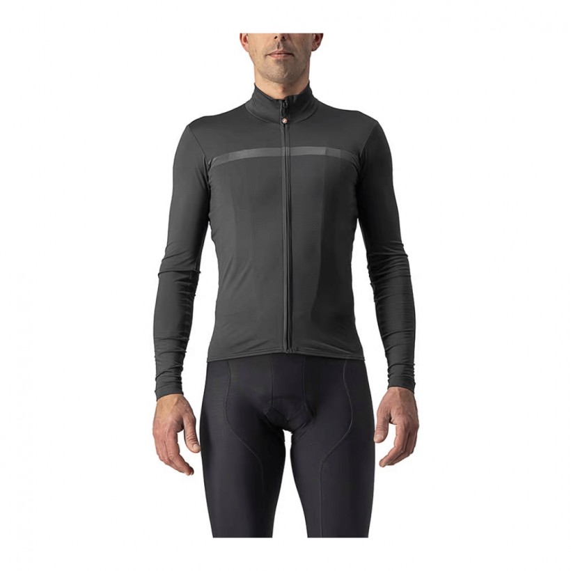 Castelli Pro Thermal Mid Gray Jersey