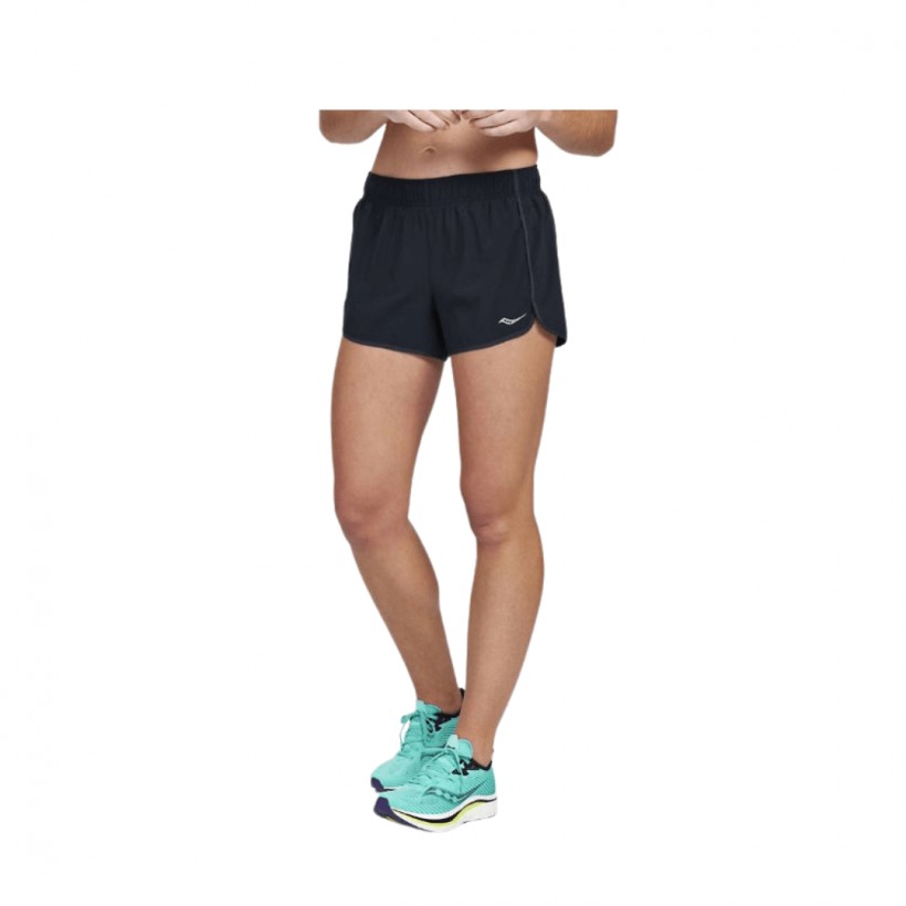 Pantalón corto Saucony outpace 3 Negro Mujer