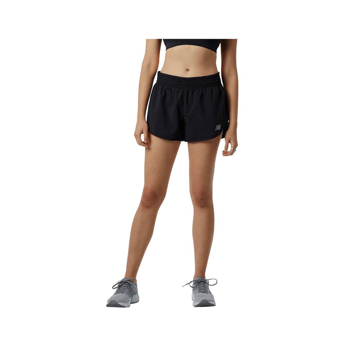 Shorts  New Balance accelerate 2.5 inch preto mulher, tamanho xs