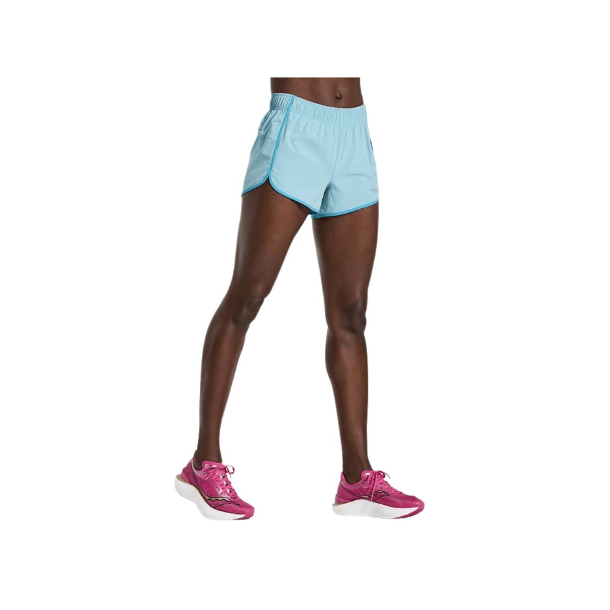 Saucony outpace 3 Women's Light Blue Shorts, Size S