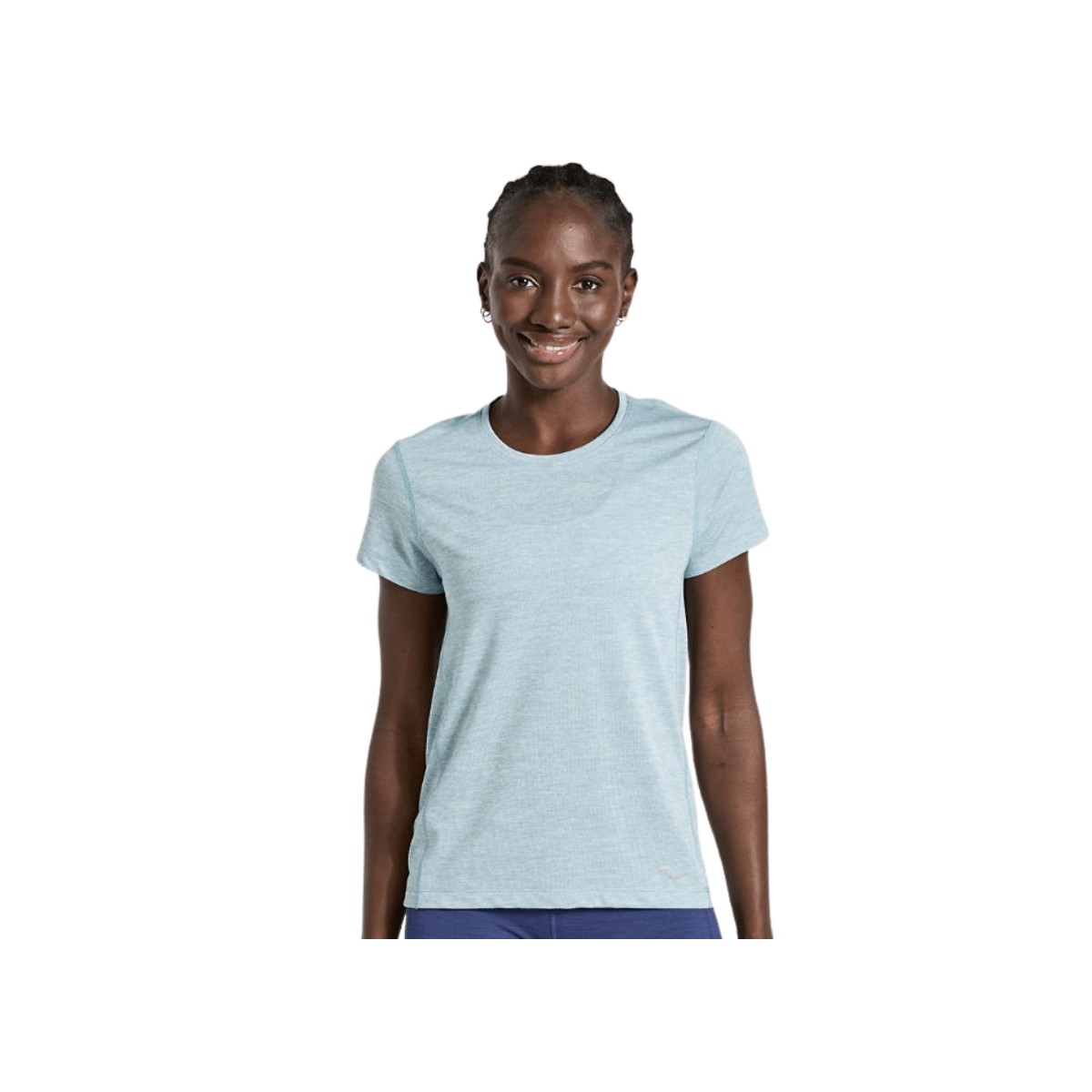 Camiseta Saucony Stopwatch Gris Mujer, Talla S