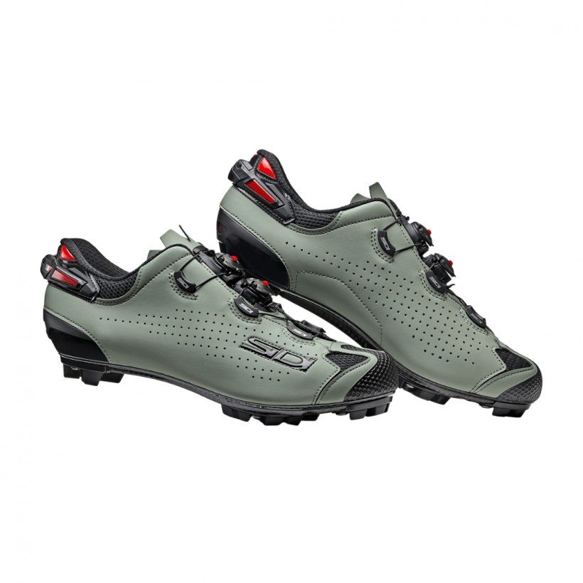 Sapatos MTB Sidi Tiger SRS Carbon 2 Preto Verde