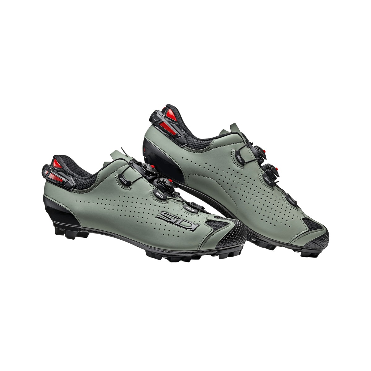 Chaussures MTB Sidi Tiger SRS Carbon 2 Black Green, Taille 41 - EUR