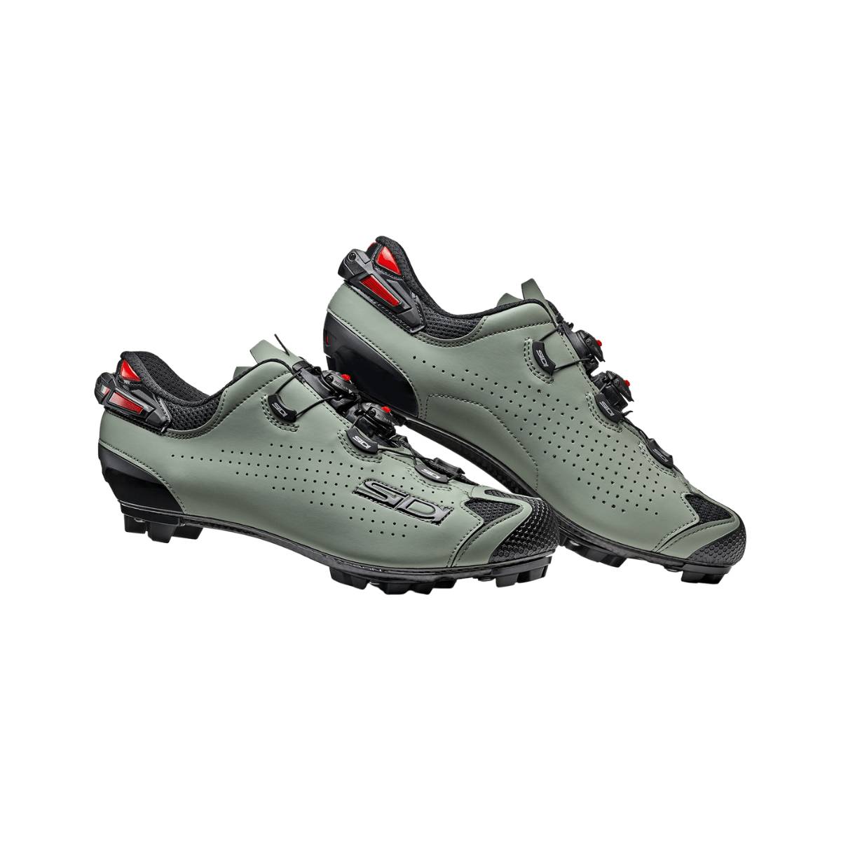 Sapatos MTB Sidi Tiger SRS Carbon 2 Preto Verde, Tamanho 41 - EUR