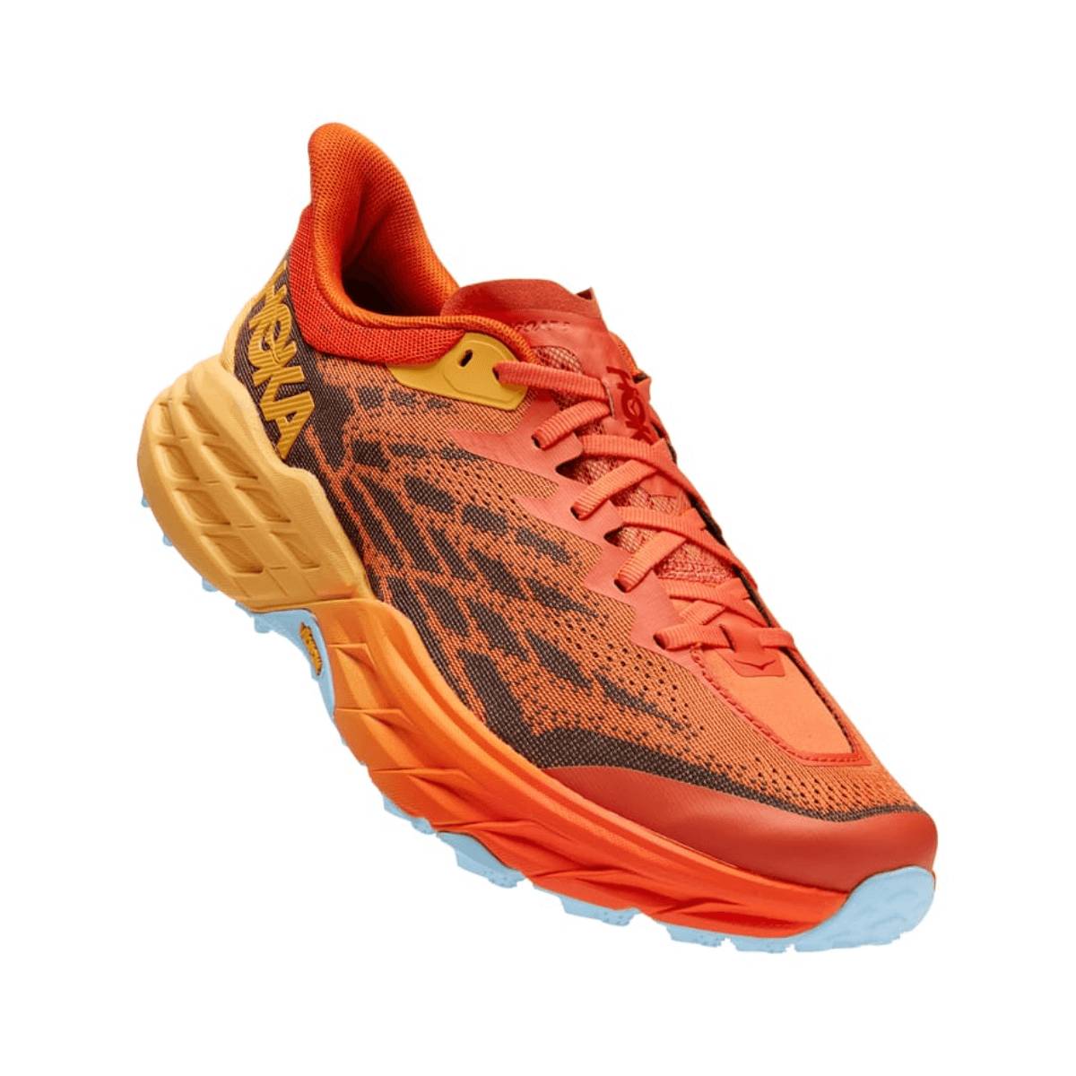 Shoes Hoka One One Speedgoat 5 Orange Yellow AW22, Size EU 42