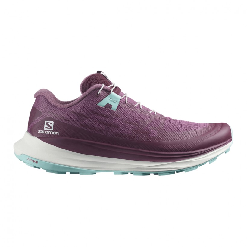 Shoes Salomon Ultra Glide Turquoise Purple AW22 Woman