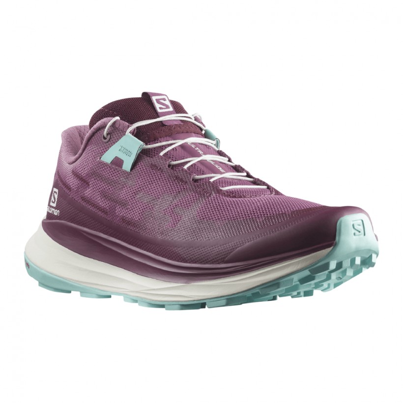 Shoes Salomon Ultra Glide Turquoise Purple AW22 Woman