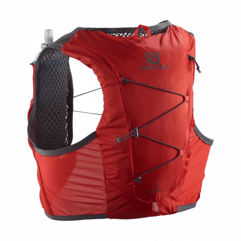 Gilet Running Salomon Active Skin 4 Rouge