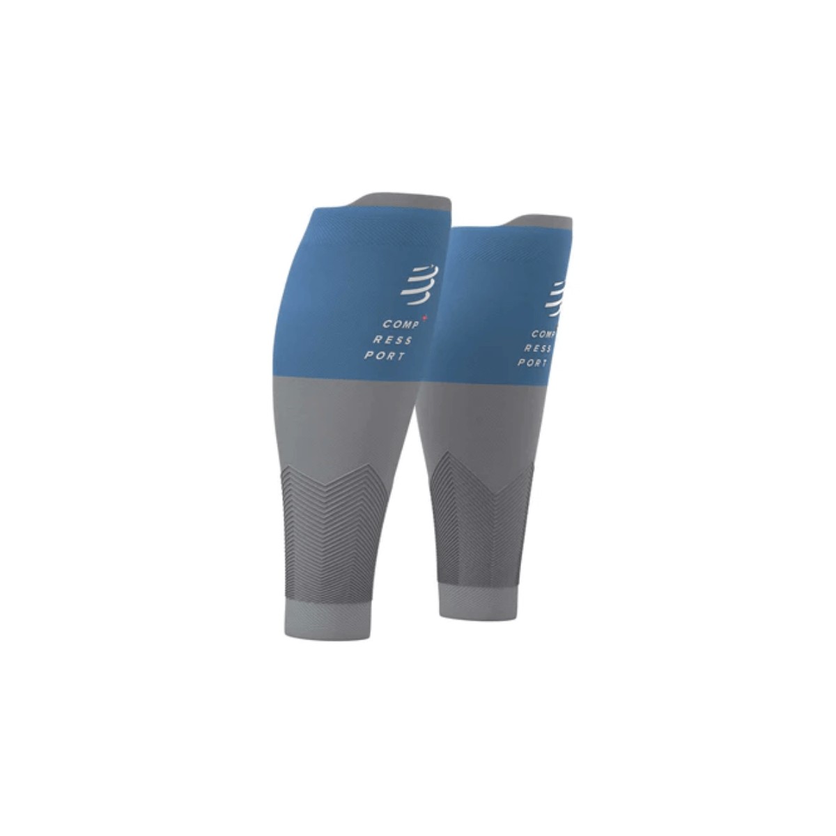 Chaussettes de compression Compressport R2V2 Bleu Gris, Taille Taille 1