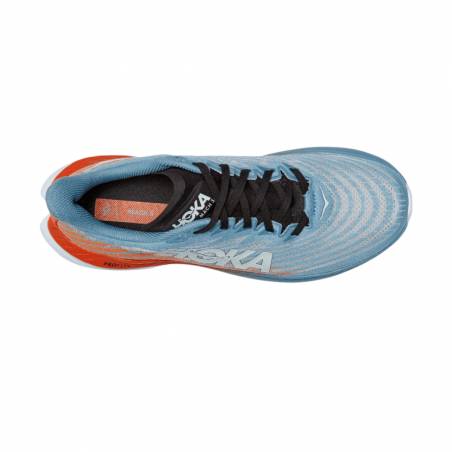 Schuhe Hoka One One Mach 5 Orange Hellblau  AW22