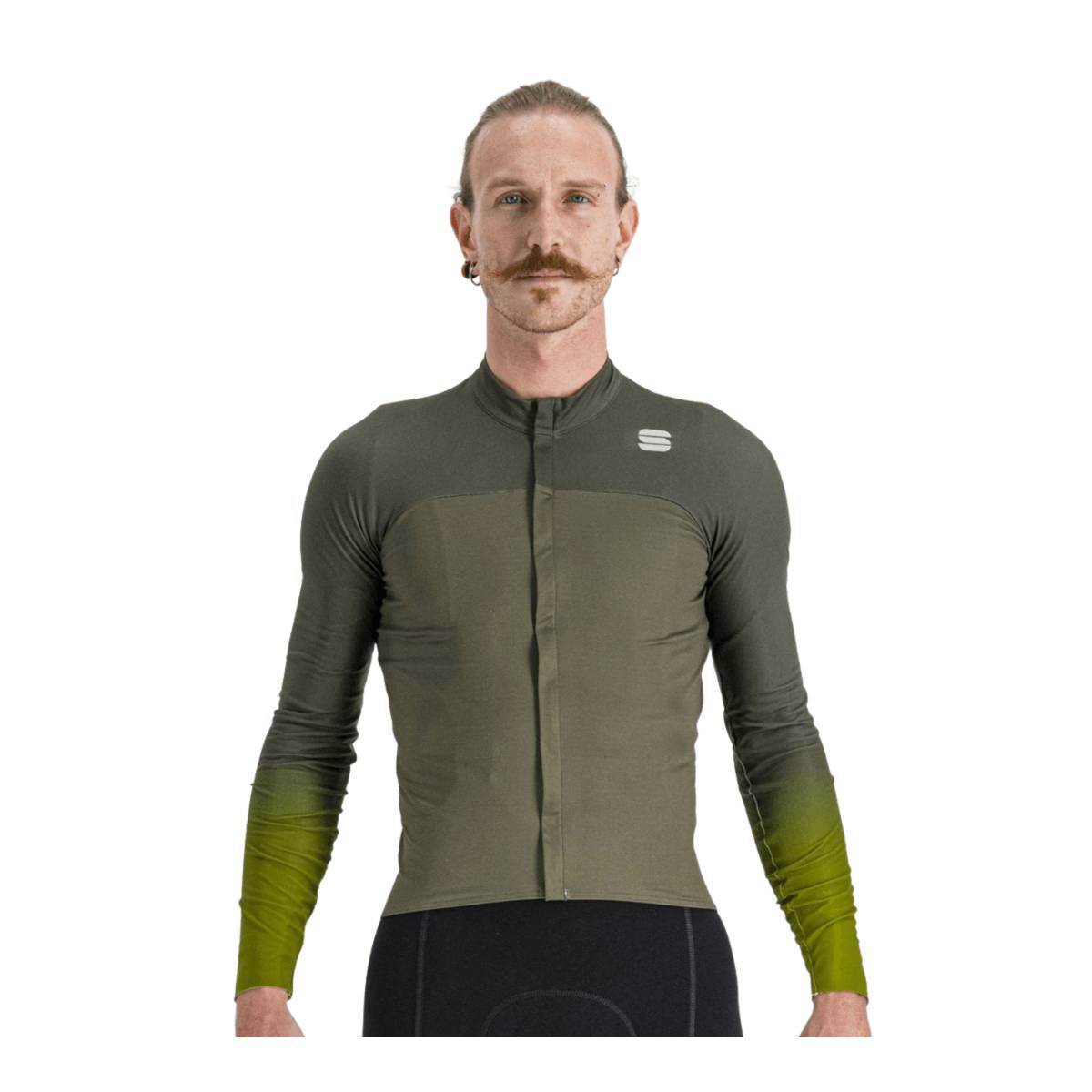 Bodyfit desportivo pro jersey Green, Tamanho L