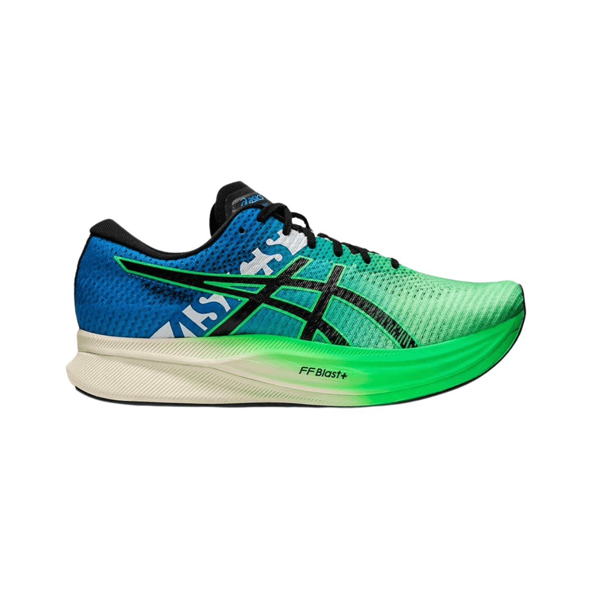 Scarpe Asics Magic Speed 2 Verde Blu Nero AW22, Taglia 42,5 - EUR