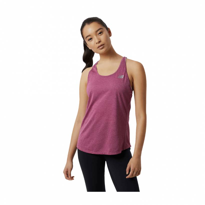 Camisola sem mangas New Balance Fucsia Mulher