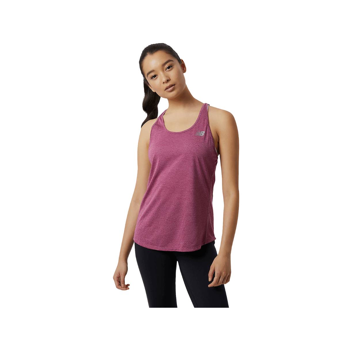 Camisola sem mangas New Balance Fucsia Mulher, Tamanho XS