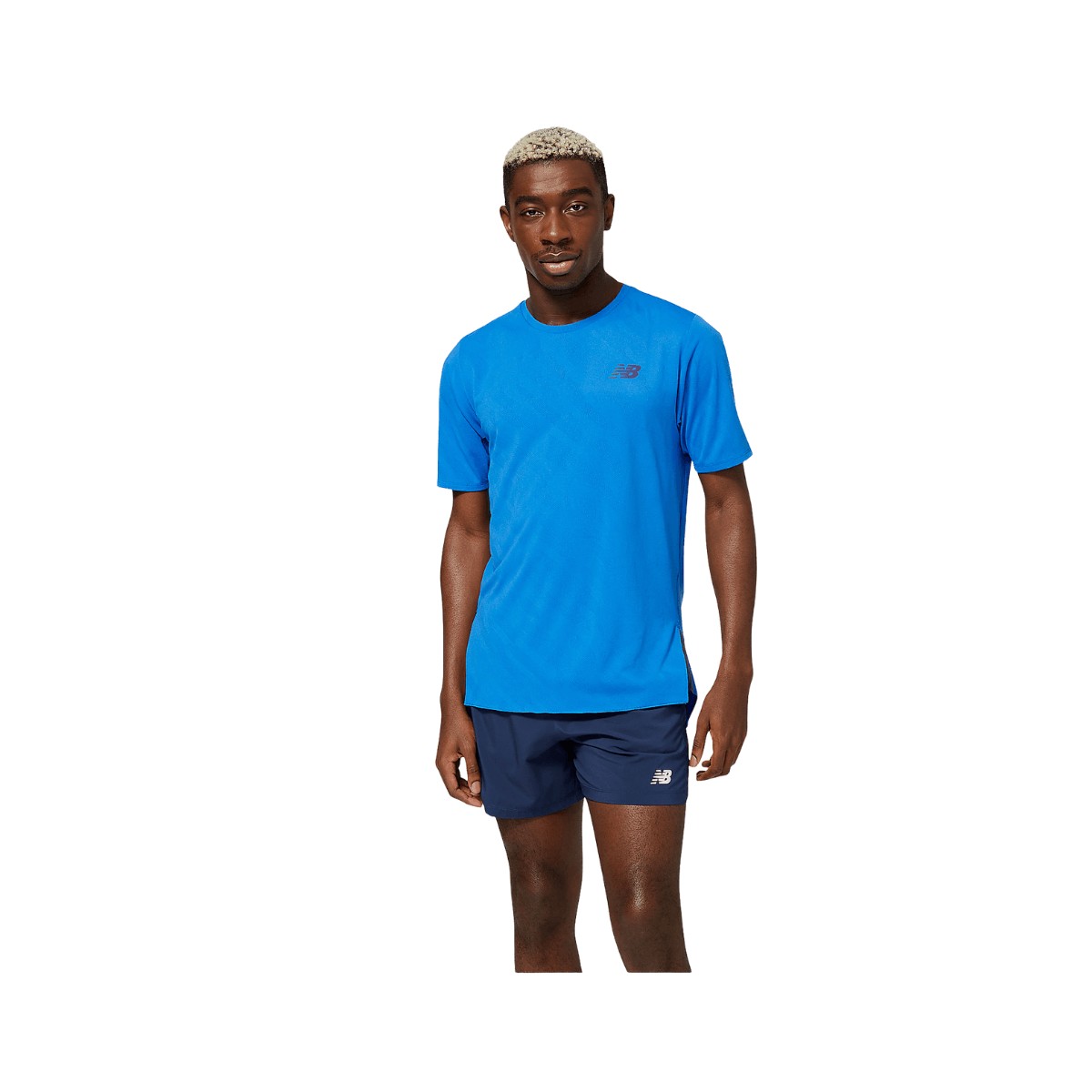T-shirt New Balance Q Speed Jacquard Bleu, Taille S