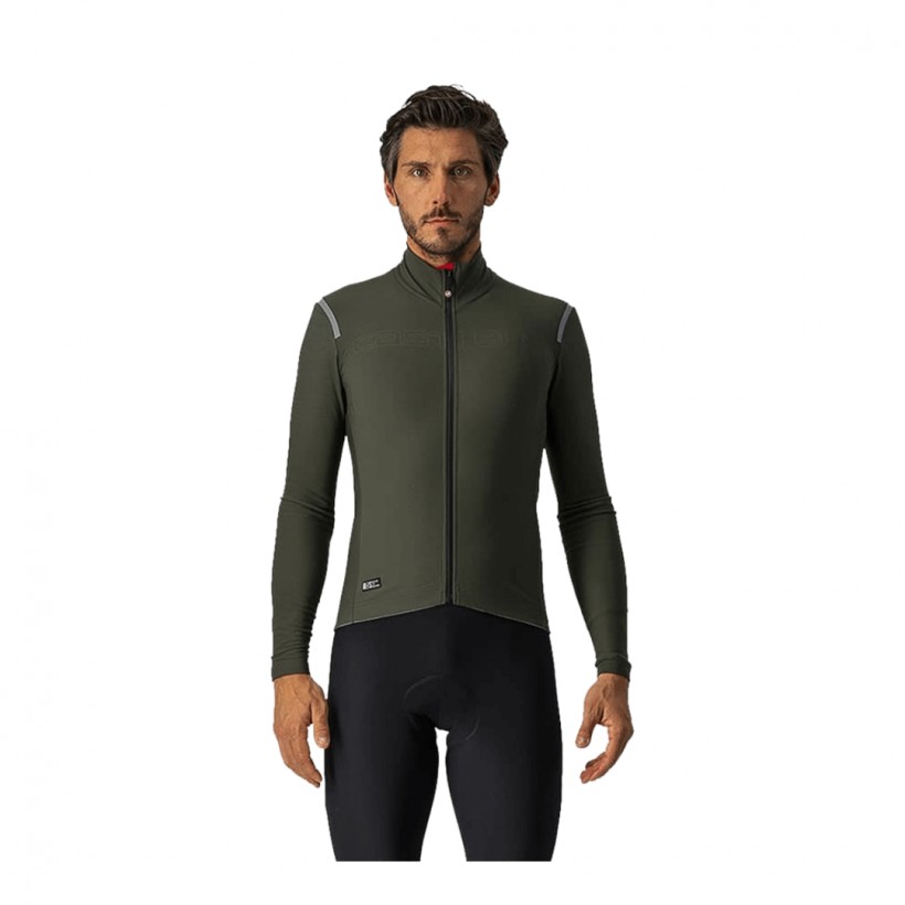 Langärmliges Shirt Castelli Maillot Tutto Nano Grün