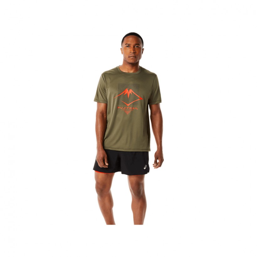 Asics Wild Camo SS Top T-Shirt Short Sleeve Blue Black