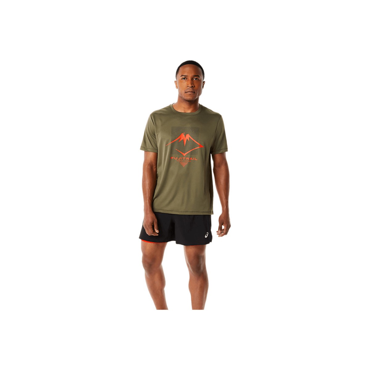 Asics fujitrail logo ss short sleeve t-shirt Top, Size S