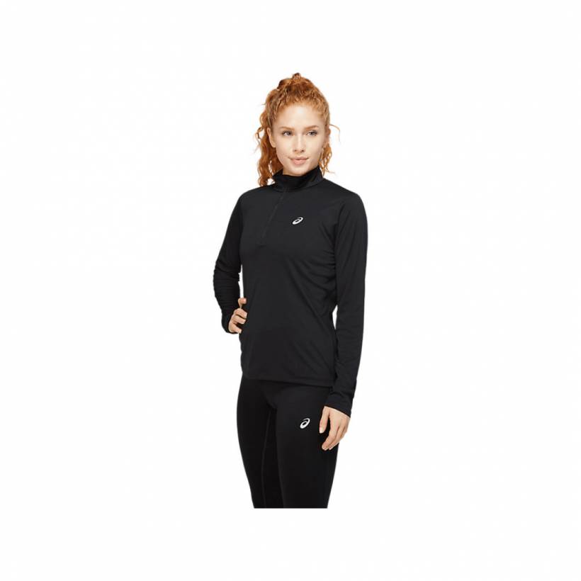 Maglia a maniche lunghe Asics Silver LS nera da donna