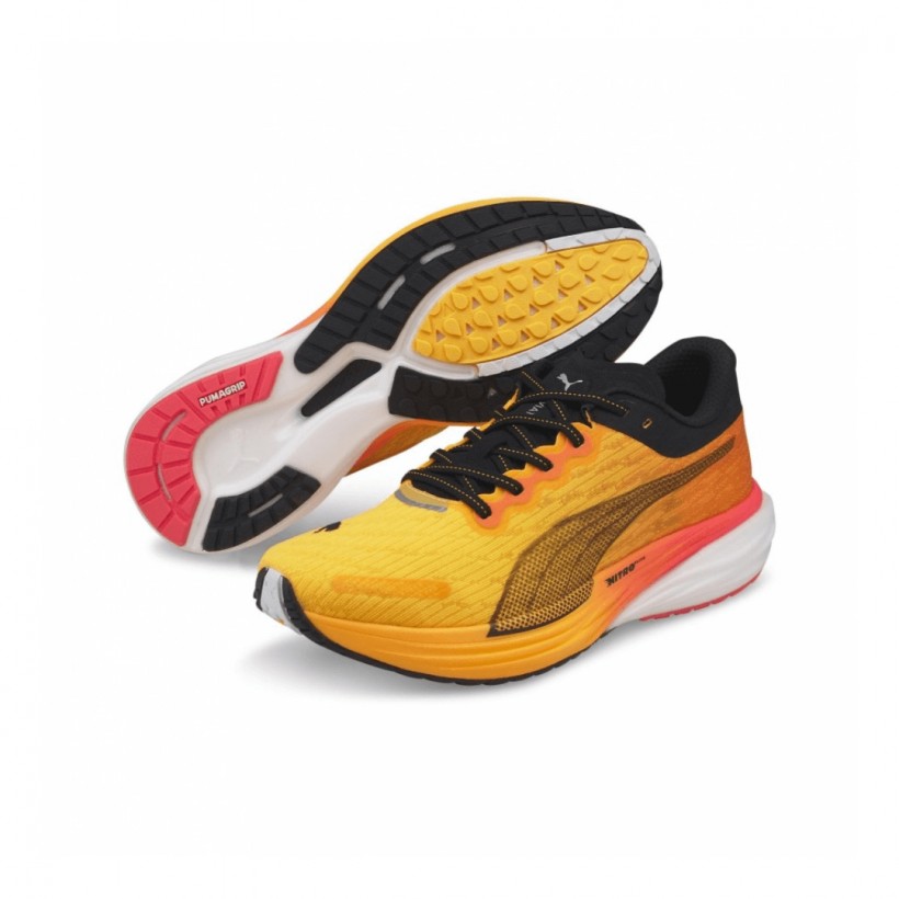Zapatillas Puma Deviate NITRO 2 Amarillo Naranja AW22