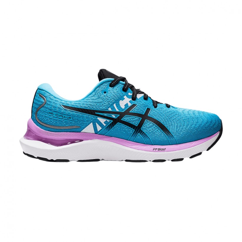 Shoes Asics Gel Cumulus 24 Lila Light Blue AW22 Woman