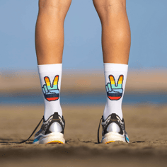 Sporcks mani in alto calzini bianchi 2