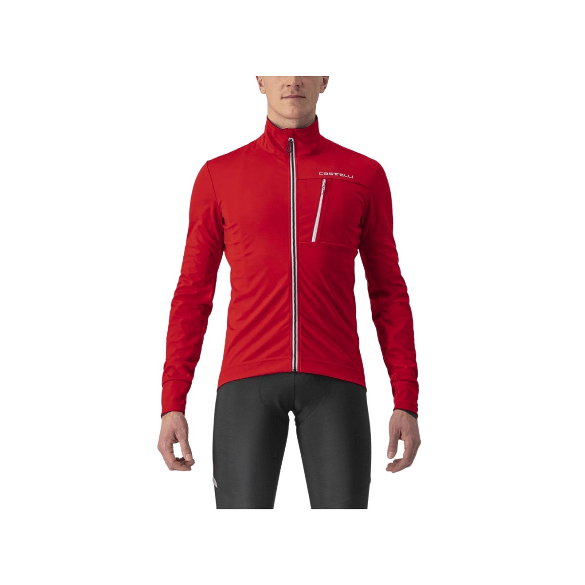 Jacket Castelli Go Red /Gr Pt, Size S