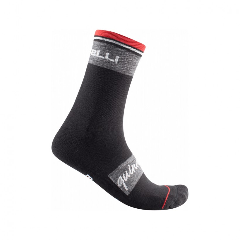 Quindici Soft Merino Schwarz Socken