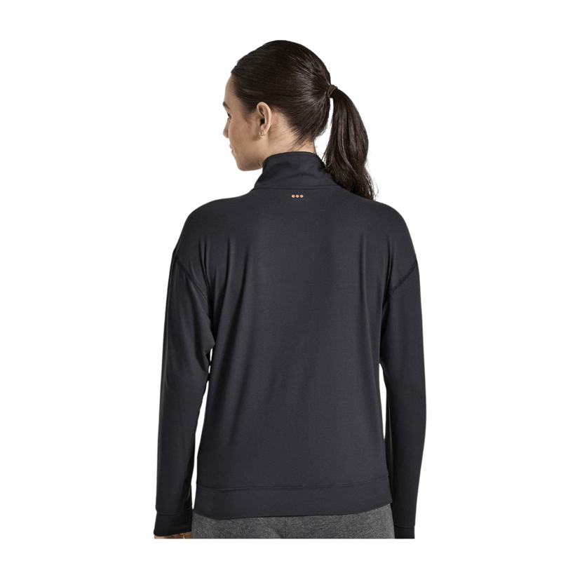 Saucony Sunday 1/4 Zip Shirt Zwart Dames