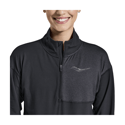Saucony Sunday 1/4 Zip Shirt Zwart Dames