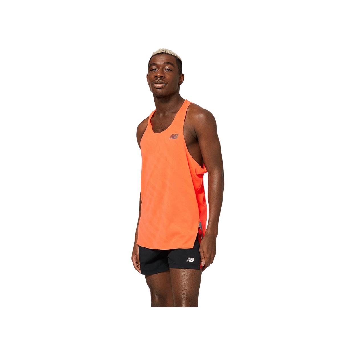 T-Shirt New Balance Q Speed Singlet sans manches orange, Taille S