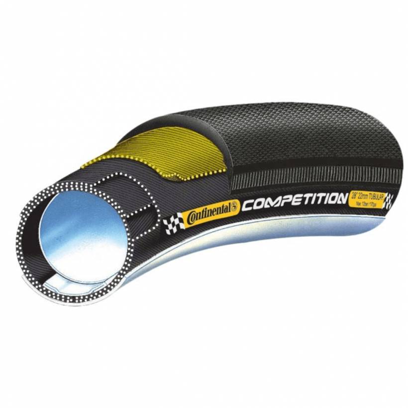 Pneu tubular preto Continental Competition 700 x 25 RBX Pro Ltd