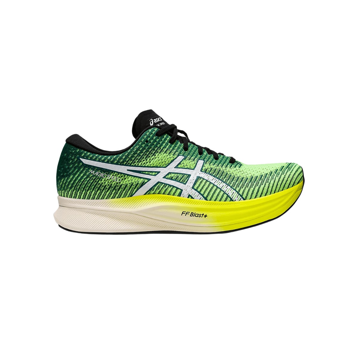 Persona con experiencia Goteo tira Comprar Zapatillas Asics Magic speed 2 Verde Amarillo | Al Mejor Precio