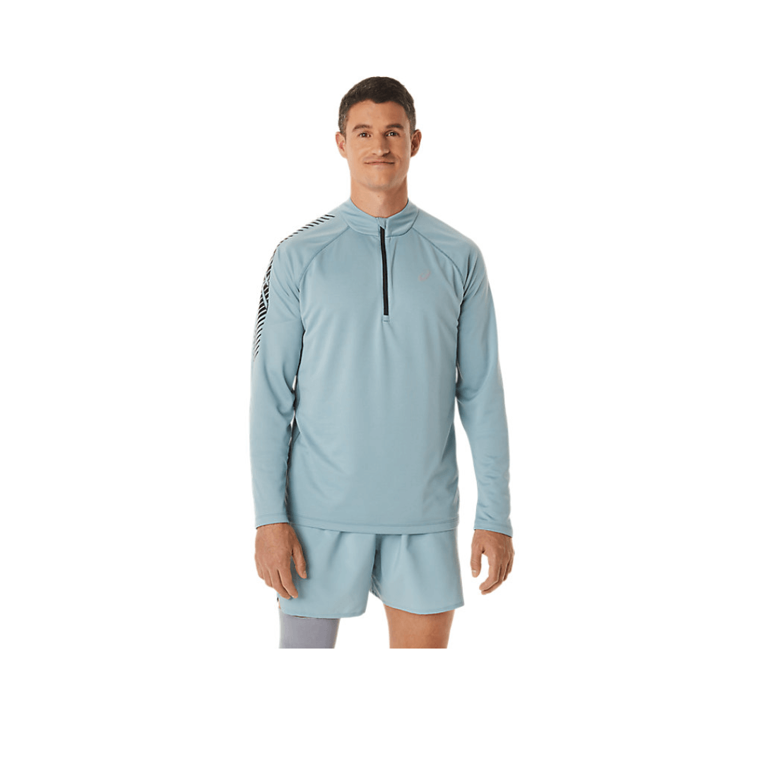 Asics t shirt gris clearance
