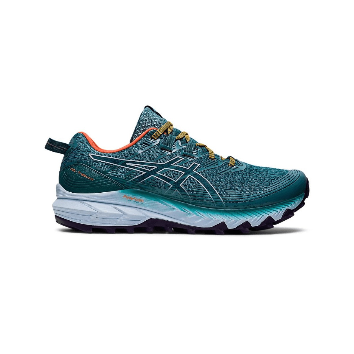 Chaussures Asics GEL-Trabuco 10 Turquoise Jaune Femmes AW22, Taille 39 - EUR
