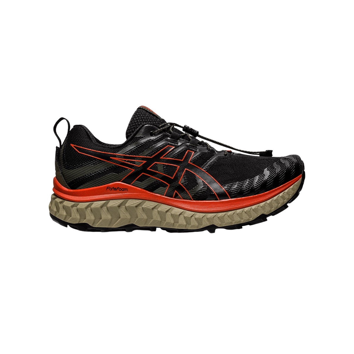 Asics Trabuco Max Black Red Running Shoes AW22, Size 42 - EUR