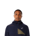Anorak Asics Fujitrail Navy Blue Green