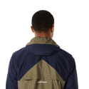 Asics Fujitrail Anorak Marineblauw Groen