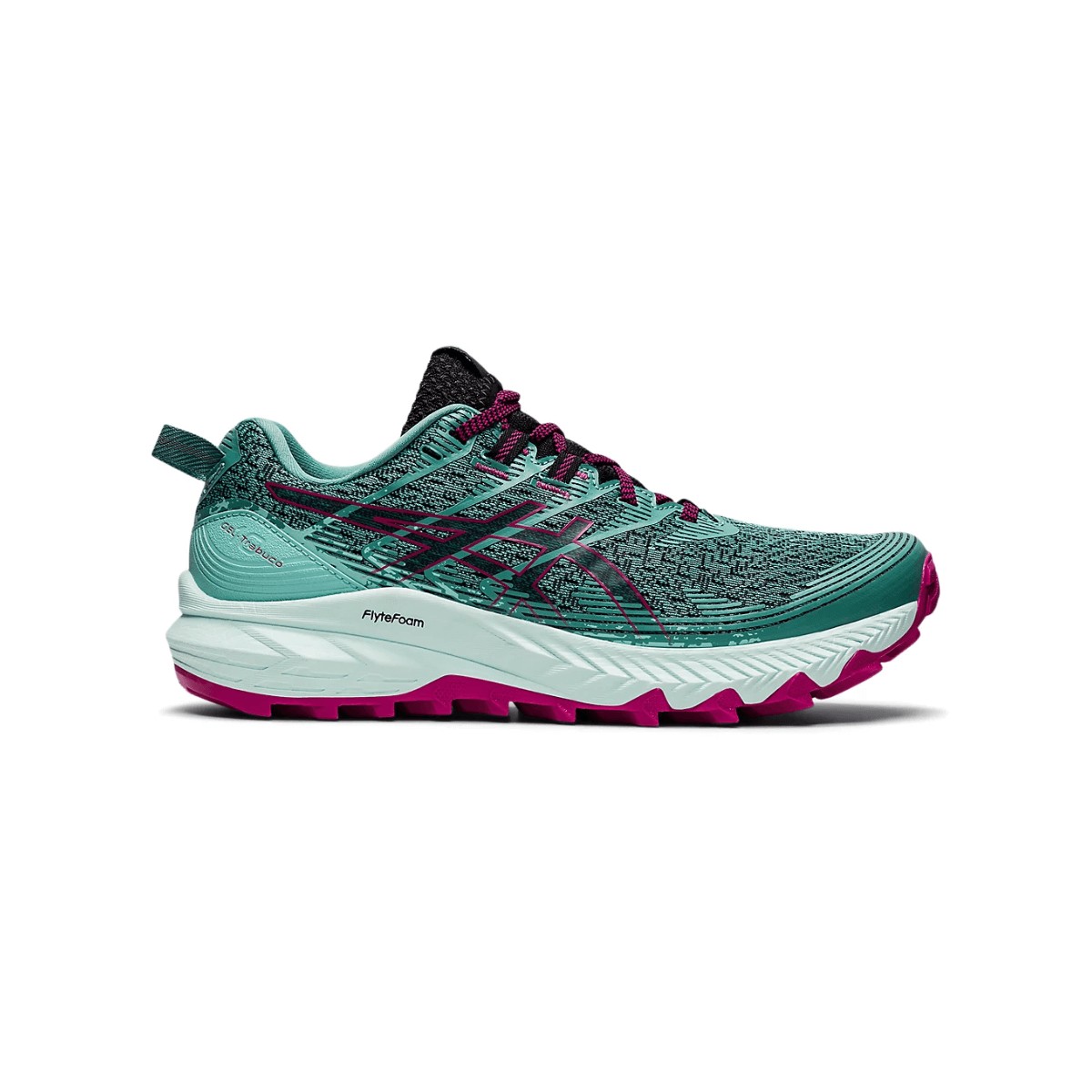Asics Gel Trabuco 10 Turquoise Violet Women's Shoes AW22, Size 39,5 - EUR