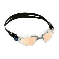 Óculos de natação Aqua Sphere Kayenne Pro.A branco preto com lentes espelhadas