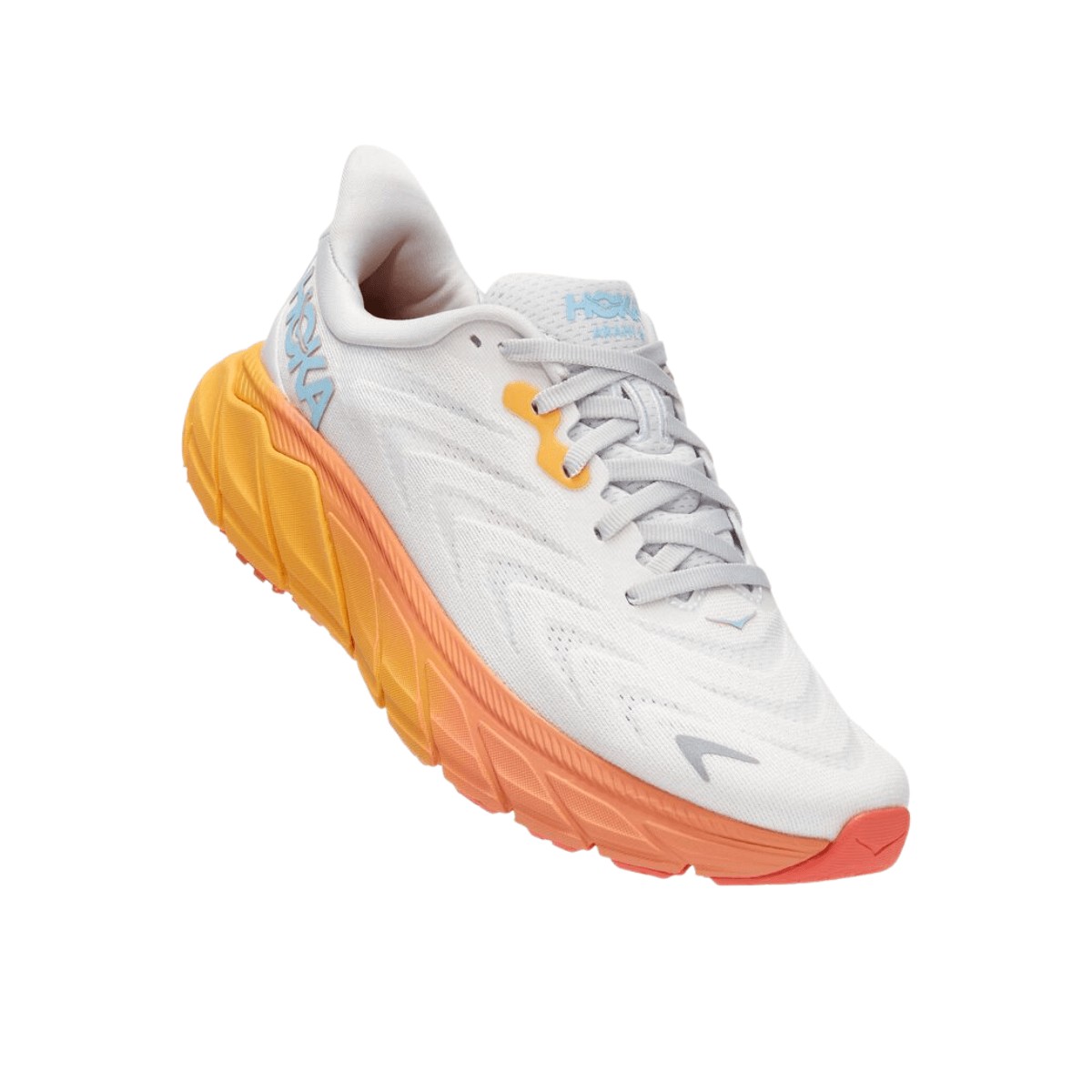 Shoes Hoka One One Arahi 6 White Yellow AW22, Size EU 38 2/3