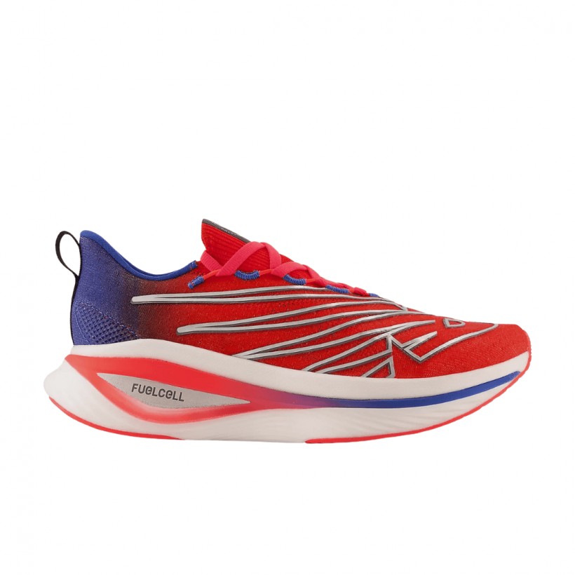 Zapatillas New Balance FuelCell SC Elite V3 NYC Maratón Rojo Azul AW22