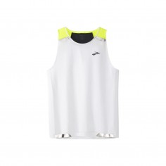 T-shirt Sans Manches Brooks Run Visible Tank Blanc