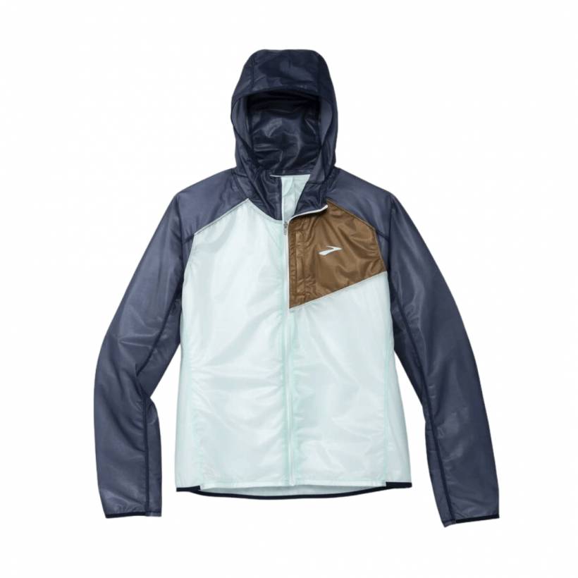 Casaco Brooks All Altitude Branco Azul Mulher
