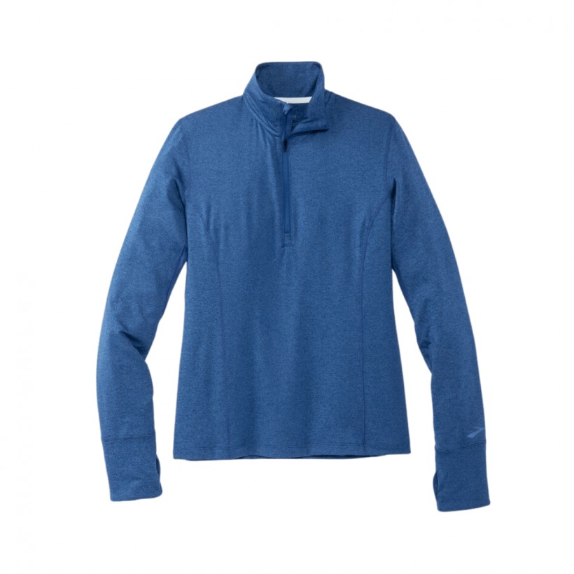 Brooks Dash 1/2 Zip Long Sleeve T-Shirt Blue Woman